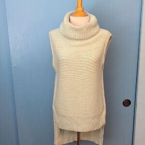 Banana Republic Mint Green Turtleneck Tunic Sweater Vest Size M